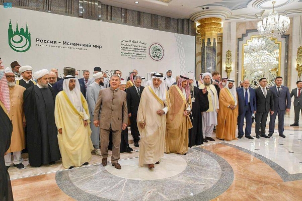 Makkah Emir Prince Khaled Al-Faisal delivers the opening speech on behalf of the Custodian of the Two Holy Mosques.