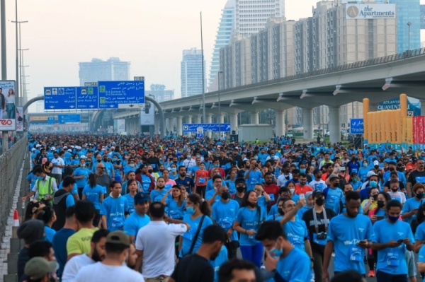 As many as 146,000 people converged on Sheikh Zayed Road on Friday to take part in Dubai Run 2021.