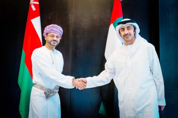 UAE Minister of Foreign Affairs and International Cooperation Sheikh Abdullah Bin Zayed Al Nahyan received Indian Minister of External Affairs Dr. Subrahmanyam Jaishankar here on Sunday.