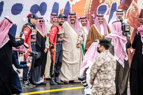 Jakub Przygonski & Timo Gottschalk racing at Hail Rally during the shakedown in Hail, Saudi Arabia on December 7, 2021.