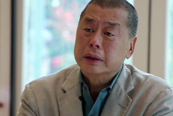 Hong Kong billionaire Jimmy Lai becomes emotional as he was sentenced to jail.