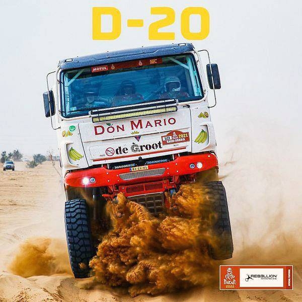 20 days remaining until Rally Dakar Saudi Arabia 2022 is flagged off