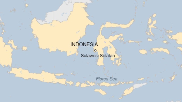 An earthquake struck off the coast of Sulawesi Selatan, or South Sulawesi.