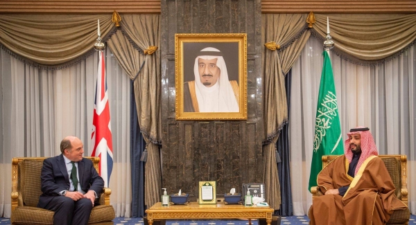 Crown Prince meets British defense minister