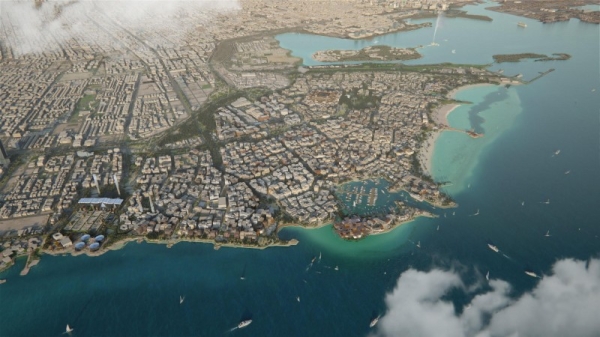 The ambitious SR75 billion project will develop 5.7 million square meters of land overlooking the Red Sea.