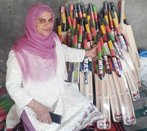 Srinagar’s Rifat Jan shares her journey of managing and running the only female run bat-making unit in Jammu and Kashmir. — courtesy photo