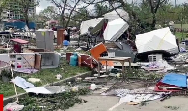 The aftermath of Super Typhoon Rai as more than 90 people are now thought to have died after the devastating storm struck the Philippines on Thursday.