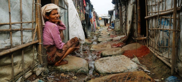 Kutupalong refugee camp in Cox's Bazar, Bangladesh, is one of the largest in the world. and hosts hundreds of thousands of Rohingyas who fled violence in Myanmar.