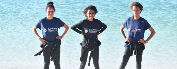 The Sea Women of Melanesia train local women to monitor and assess the impacts of widespread coral bleaching on some of the world's most endangered reefs using marine science and technology.