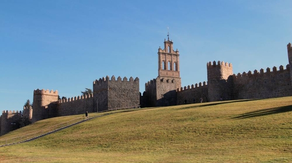 Avila city keeps its finest medieval fortified walls