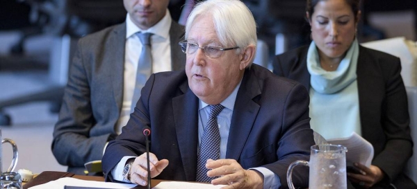 Martin Griffiths briefing the UN Security Council