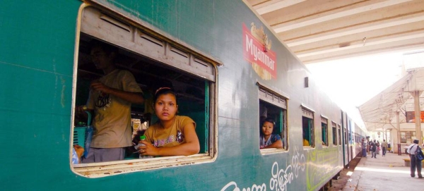 Yangon residents board the Circular Railway train to get to the outskirts of the city. — courtesy Asian Development Bank/Lester Ledesma