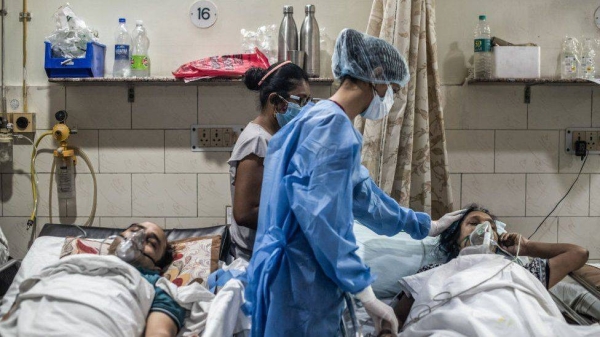 Hospitals in India were overwhelmed during the second wave.