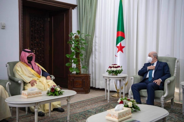 Algerian president receives Saudi interior minister