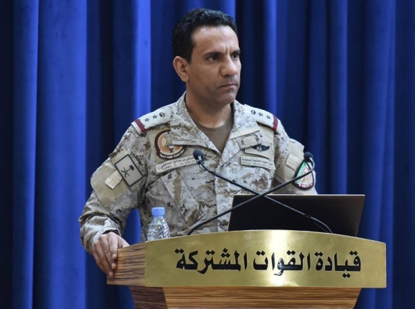 Brig. Gen. Turki Al-Maliki, spokesman of the Coalition to Restore Legitimacy in Yemen.