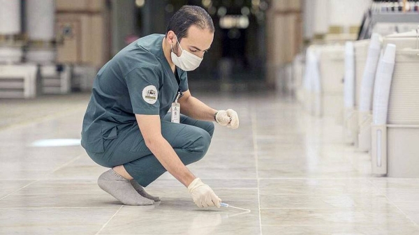 The General Presidency Agency of the Prophet's Mosque Affairs has intensified its procedures to preserve public health and follow up on worshippers' commitment to preventive and precautionary procedures.