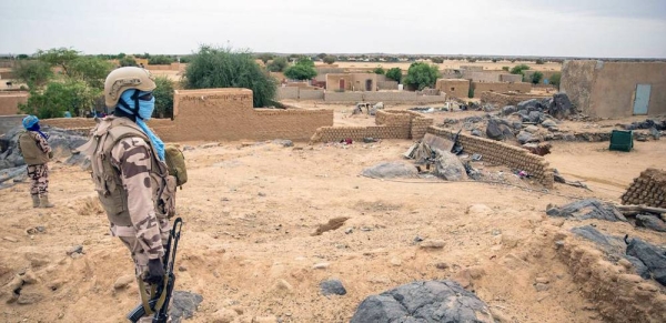 MINUSMA peacekeepers on patrol in Aguelhok, Mali. — courtesy MINUSMA/ Harandane Dicko