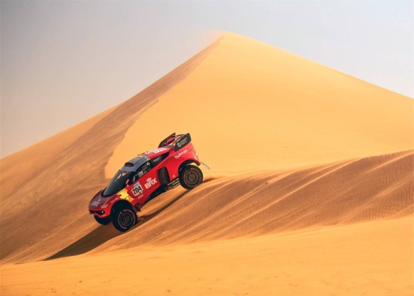  Loeb Sébastien (Fra), Lurquin Fabian (Bel), in  action during the Stage 10 of the Dakar Rally 2022 between Wadi Ad Dawasir and Bisha, on Wednesday in Bisha, Saudi Arabia - Photo Frédéric Le Floch / DPPI