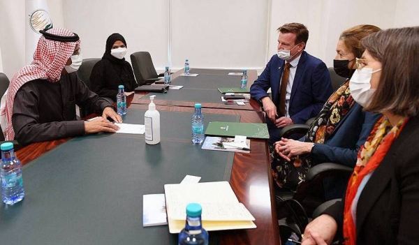 KSrelief Assistant Supervisor General for Operations and Programs Eng. Ahmed Bin Ali Al-Beez met with Norway's Special Envoy for Yemen Kjersti Tromsdal, accompanied by Ambassador of the Kingdom of Norway to the Kingdom of Saudi Arabia Thomas Lid Ball.