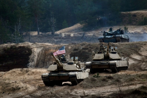 US soldiers of the NATO Extended Presence Battlegroup participated in a military exercise in Latvia.