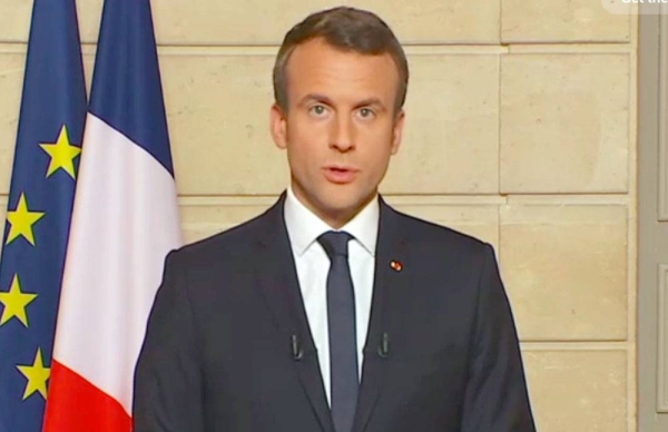 French President Emmanuel Macron in this file photo.