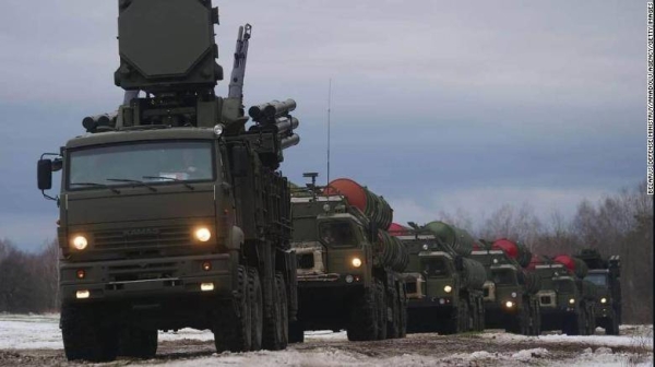 Defense systems arrive to participate in the Russian-Belarusian military drills. 