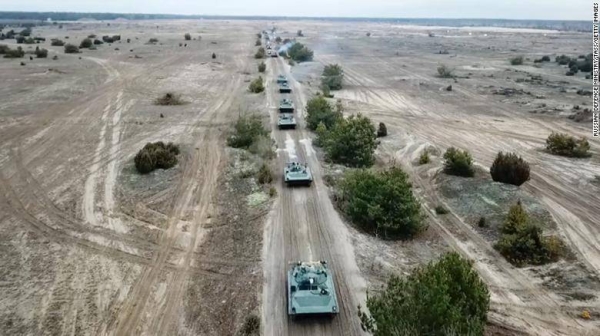 Defense systems arrive to participate in the Russian-Belarusian military drills. 