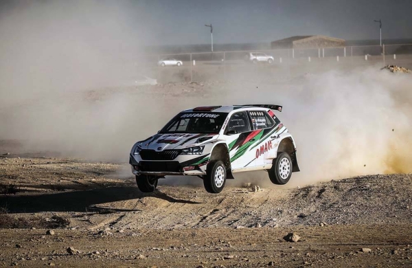 Mads Ostberg was fastest on thre Shakedown stage for the Qatar International Rally