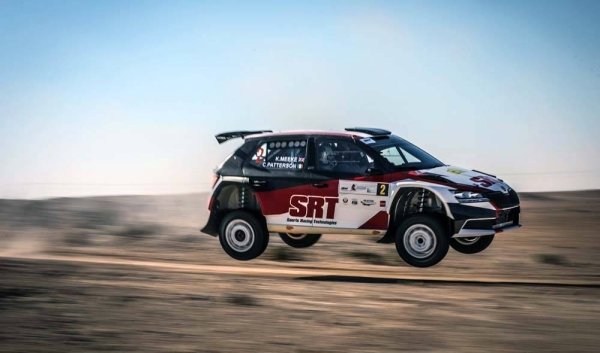 Mads Ostberg was fastest on thre Shakedown stage for the Qatar International Rally