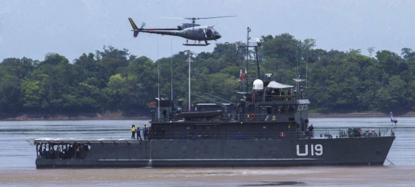 Brazilian navy ship Carlos Chagas that has a mammography unit on board.