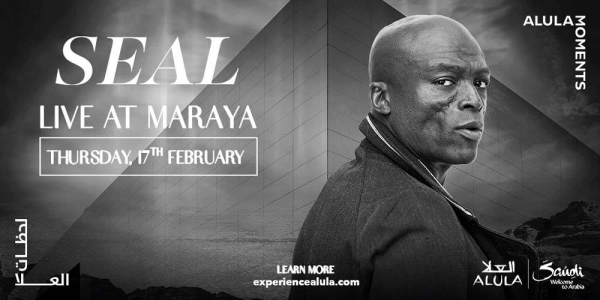 British singer Seal to perform at Maraya in AlUla