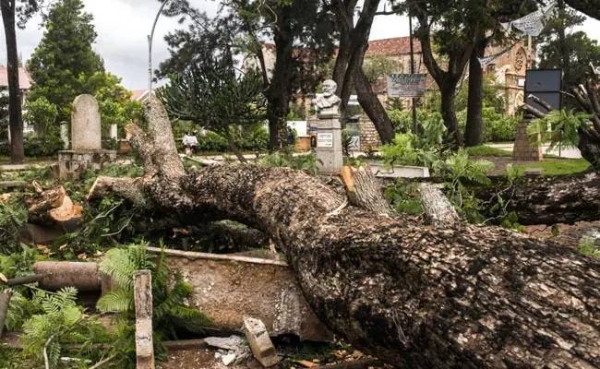 The tropical cyclone hit Madagascar on Saturday night.