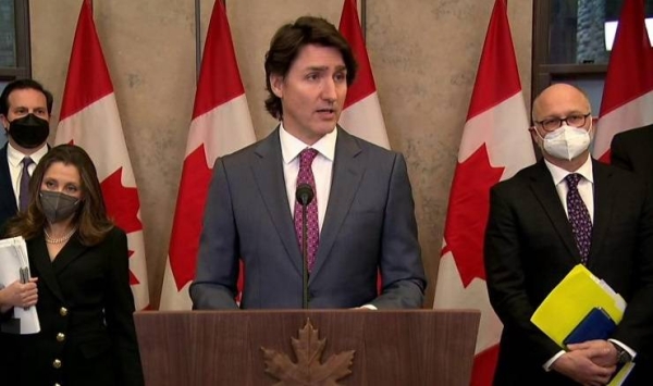 Justin Trudeau explains why he's taking extreme measures to stop protesters.