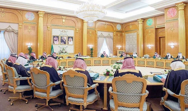 Custodian of the Two Holy Mosques King Salman chaired the cabinet meeting at the Al-Yamamah Palace in Riyadh on Tuesday.