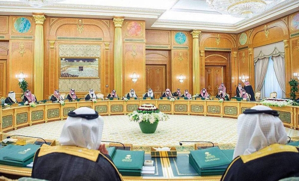 Custodian of the Two Holy Mosques King Salman chaired the cabinet meeting at the Al-Yamamah Palace in Riyadh on Tuesday.