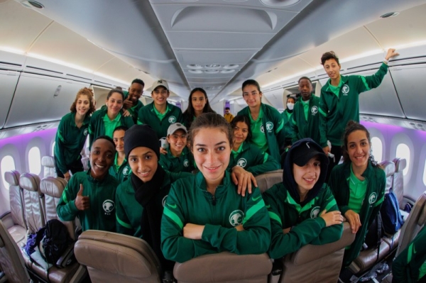 Saudi Arabia’s first-ever women’s national football team arrived in the Maldives on Thursday to officially play their first international match.