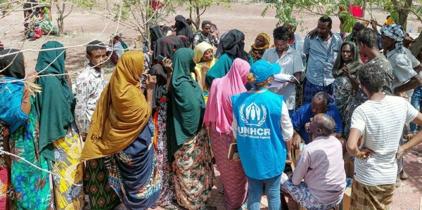 Eritrean refugees in the Afar region of Ethiopia receive emergency assistance. — courtesy UNHCR/Laurence Bron