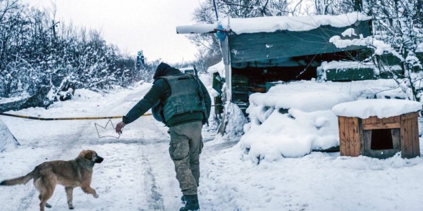 The Ukrainian military position along the contact line which divides government and non-government controlled areas in Eastern Ukraine (File) — courtesy UNICEF/Ashley Gilbertson V