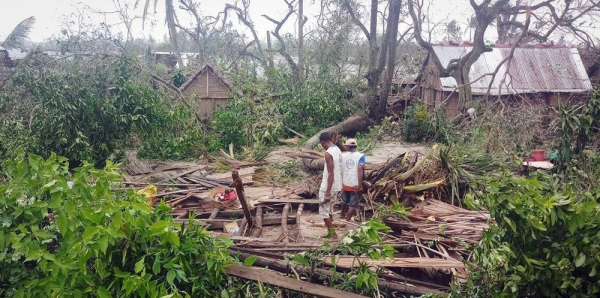 

The damage of the Tropical Cyclone Batsirai in the east coast of Madagascar. _ courtesy WFP/Sandaeric Nirinarison