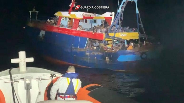 The two fishing boats were located off the coast of Sardinia. — courtesy Guardia Costiera