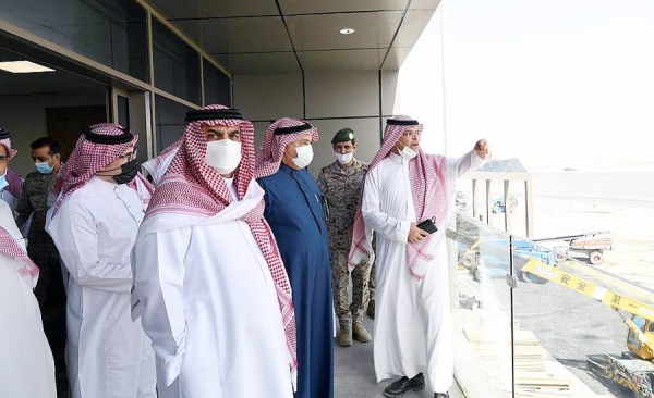 Assistant Minister of Defense for Executive Affairs Dr. Khalid Bin Hussein Al-Bayari Monday made a tour to inspect the pavilion of the Ministry of Defense at the World Defense Show 2022 and accompanying events.