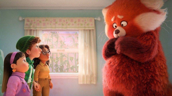 A scene from Disney and Pixar's Turning Red.
