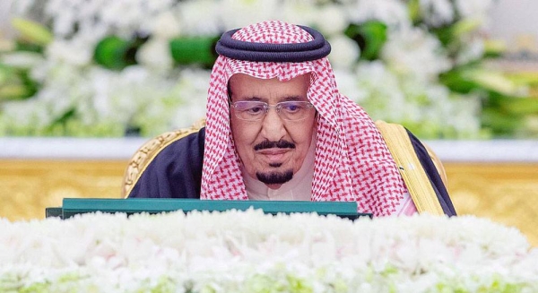 The Custodian of the Two Holy Mosques King Salman chaired the Council of Ministers session at Al-Yamamah Palace in Riyadh Tuesday.