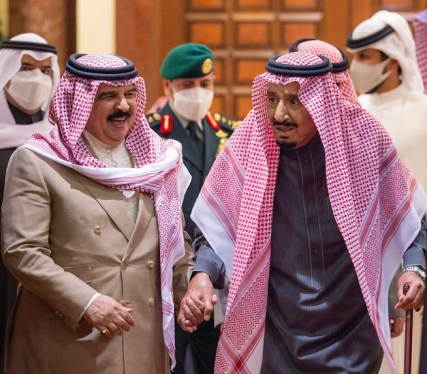 The Bahraini King has expressed his pleasure after meeting with the Custodian of the Two Holy Mosques King Salman soon on arrival.