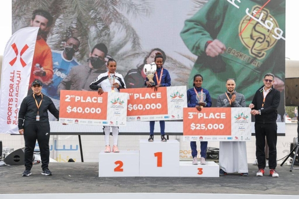 Riyadh witnessed on Saturday morning the launch of the first professional, international marathon in Saudi Arabia, the Riyadh Marathon 2022. More than 10,000 participants of both sexes from inside and outside Saudi Arabia have participated in the Riyadh Marathon 2022. (Photo: @Saudi_SFA)