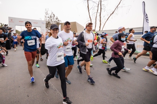 Riyadh witnessed on Saturday morning the launch of the first professional, international marathon in Saudi Arabia, the Riyadh Marathon 2022. More than 10,000 participants of both sexes from inside and outside Saudi Arabia have participated in the Riyadh Marathon 2022. (Photo: @Saudi_SFA)