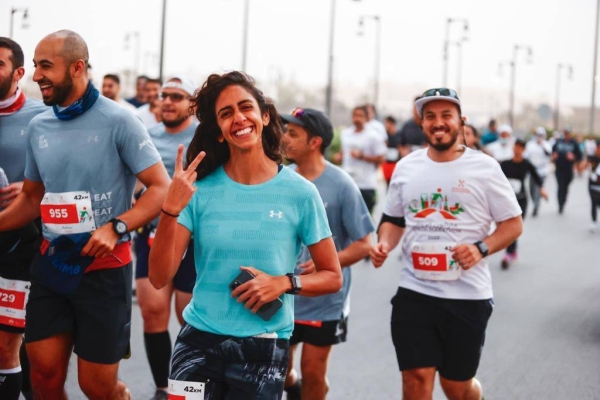 Riyadh witnessed on Saturday morning the launch of the first professional, international marathon in Saudi Arabia, the Riyadh Marathon 2022. More than 10,000 participants of both sexes from inside and outside Saudi Arabia have participated in the Riyadh Marathon 2022. (Photo: @Saudi_SFA)