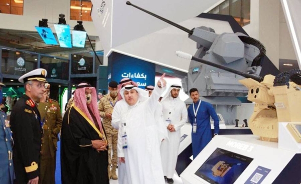 Bahrain Defence Force (BDF) Commander-in-Chief Field Marshal Sheikh Khalifa Bin Ahmed Al Khalifa tours pavilions of the WDS, which showcased the latest defense equipment and systems from countries and defense industrial companies.