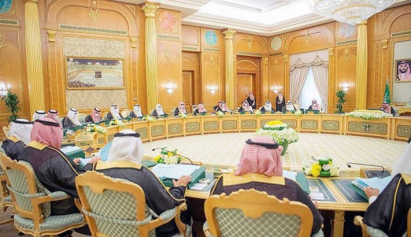 Custodian of the Two Holy Mosques King Salman chaired the Cabinet's session at Al-Yamamah Palace here Tuesday.