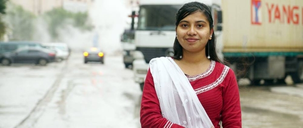 A portrait of Maya Aktar, from Bangladesh, who represents migrant workers in Jordan’s garment sector. — courtesy ILO/ Wael Liddawi